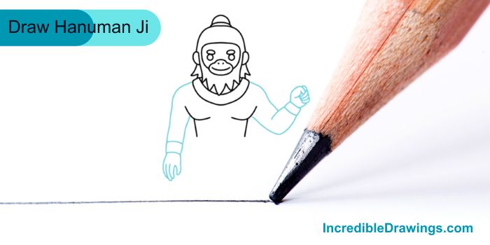 How to Draw Cute Hanuman Ji Step by Step for Kids