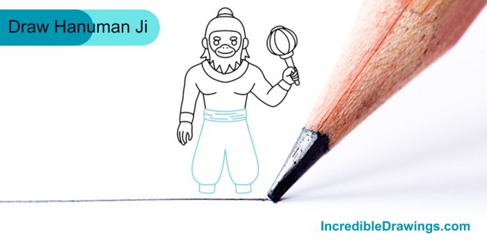 How to Draw Cute Hanuman Ji Step by Step for Kids