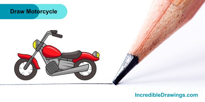 How to Draw a Motorcycle Step By Step