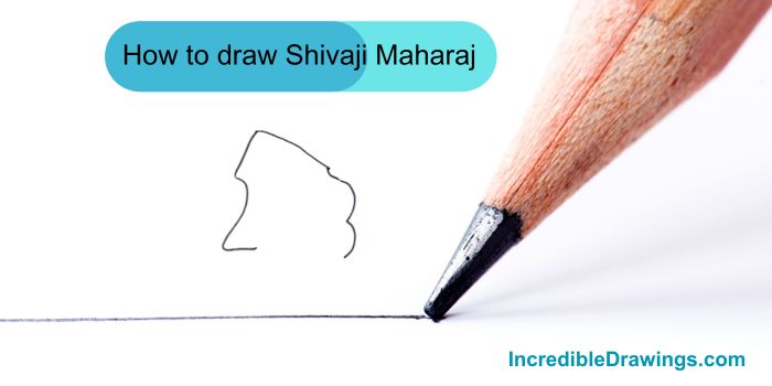 How to draw Shivaji Maharaj face step by step