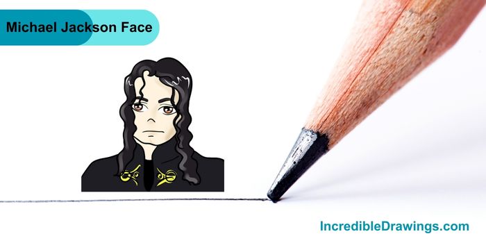 How to draw Michael Jackson Face step by step