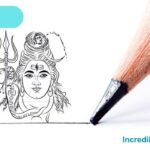 How to Draw Lord Shiva Face step by step