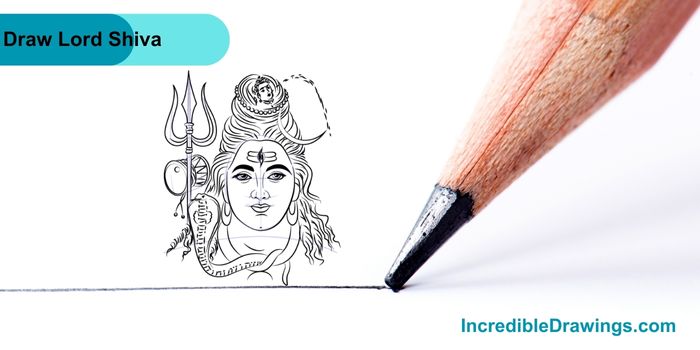 How to Draw Lord Shiva Face step by step