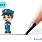 How to draw Policeman step by step