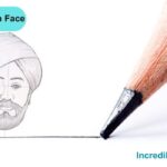 How to draw shaheed Udham Singh face step by step