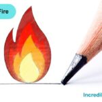 How to Draw Fire Step By Step