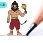 How to Draw Cute Hanuman Ji Step by Step for Kids