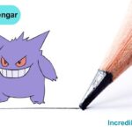 How to Draw Pokemon Gengar Step By Step